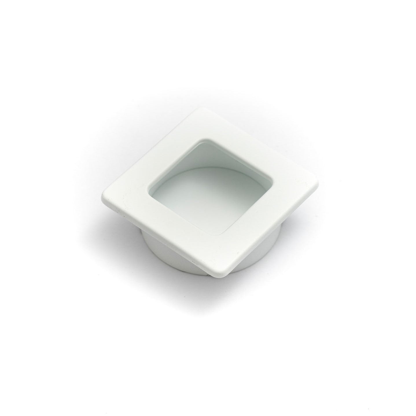 Flush Square Flush Pull in Matt White