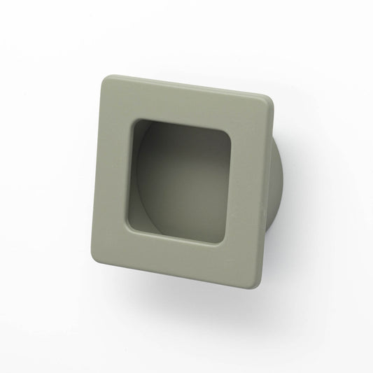 Dune 39mm Square Flush Pull in Dusty Olive