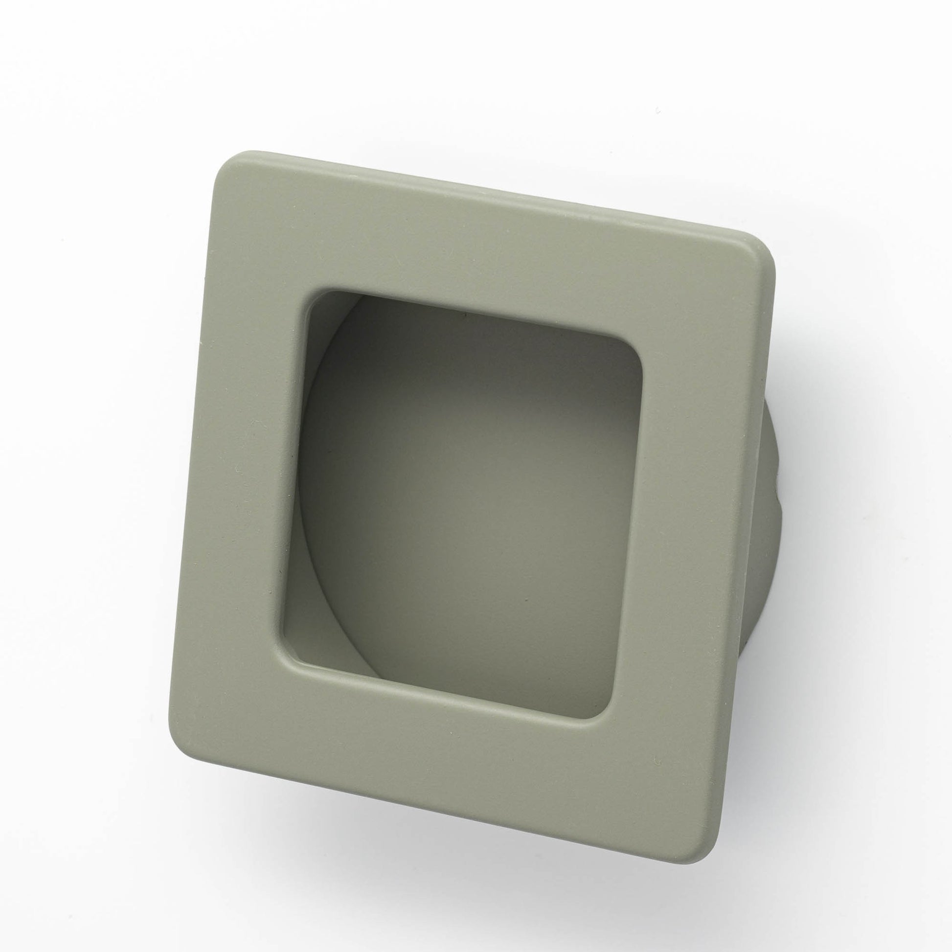 Flush 50mm Square Flush Pull in Dusty Olive