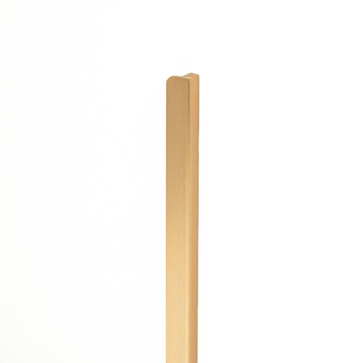 Momo FLAPP cabinet pull handle in brushed bronze finish, modern ergonomic design for kitchen or furniture drawers.