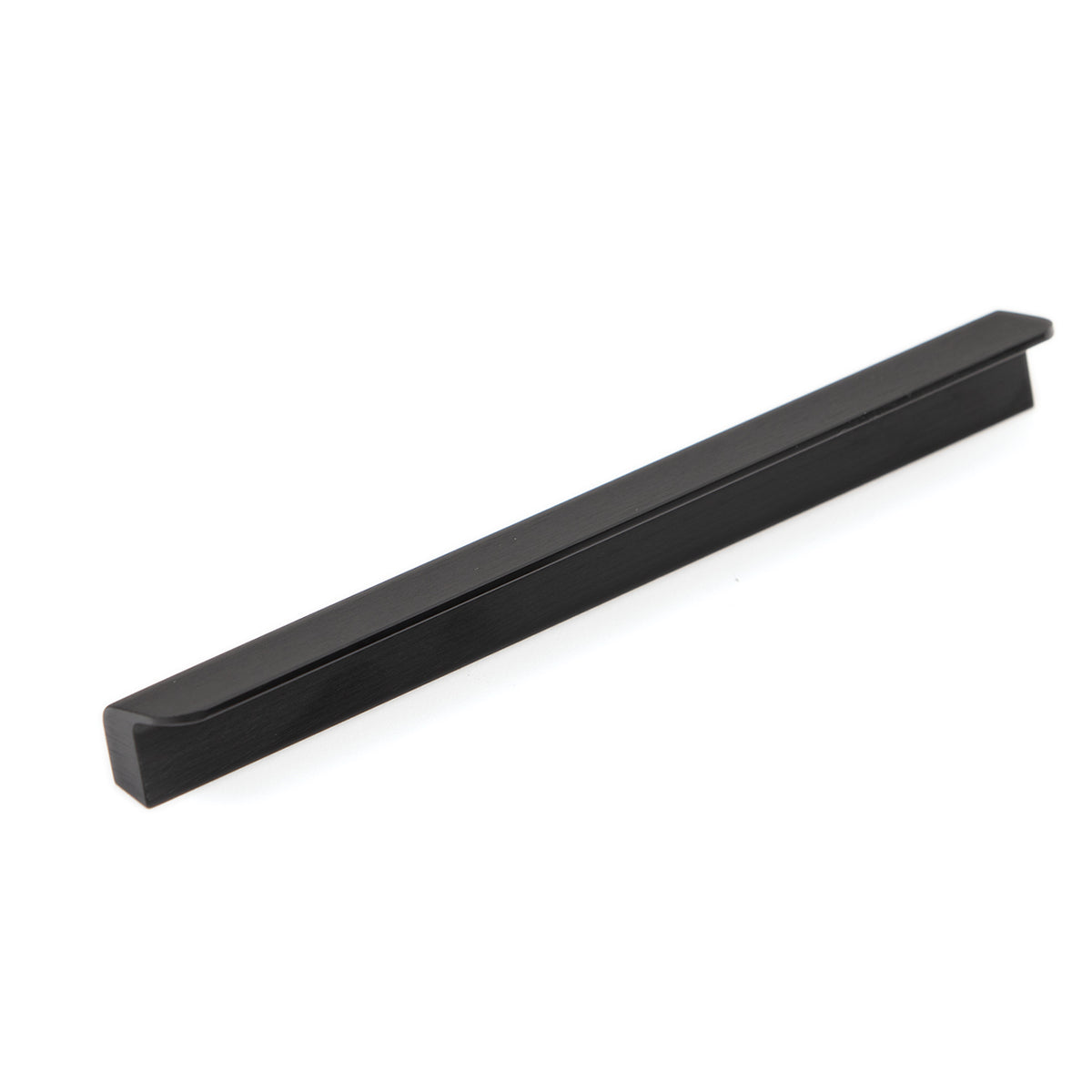MOMO FLAPP PULL HANDLE 128MM IN BRUSHED BLACK in Brushed Black