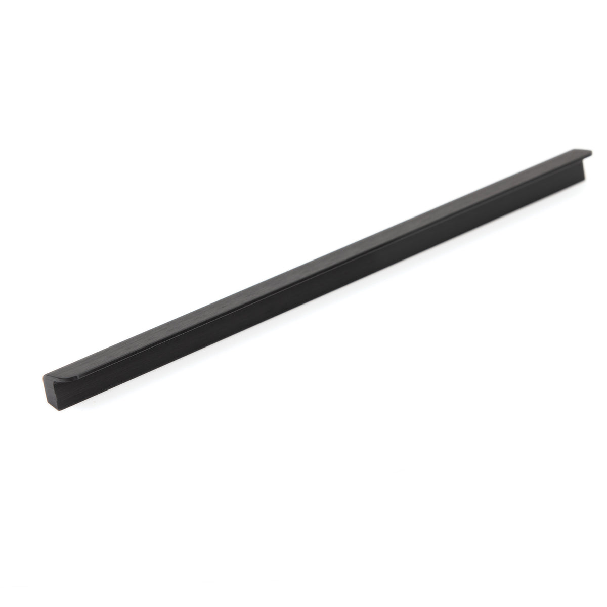 MOMO FLAPP PULL HANDLE 256MM IN BRUSHED BLACK in Brushed Black