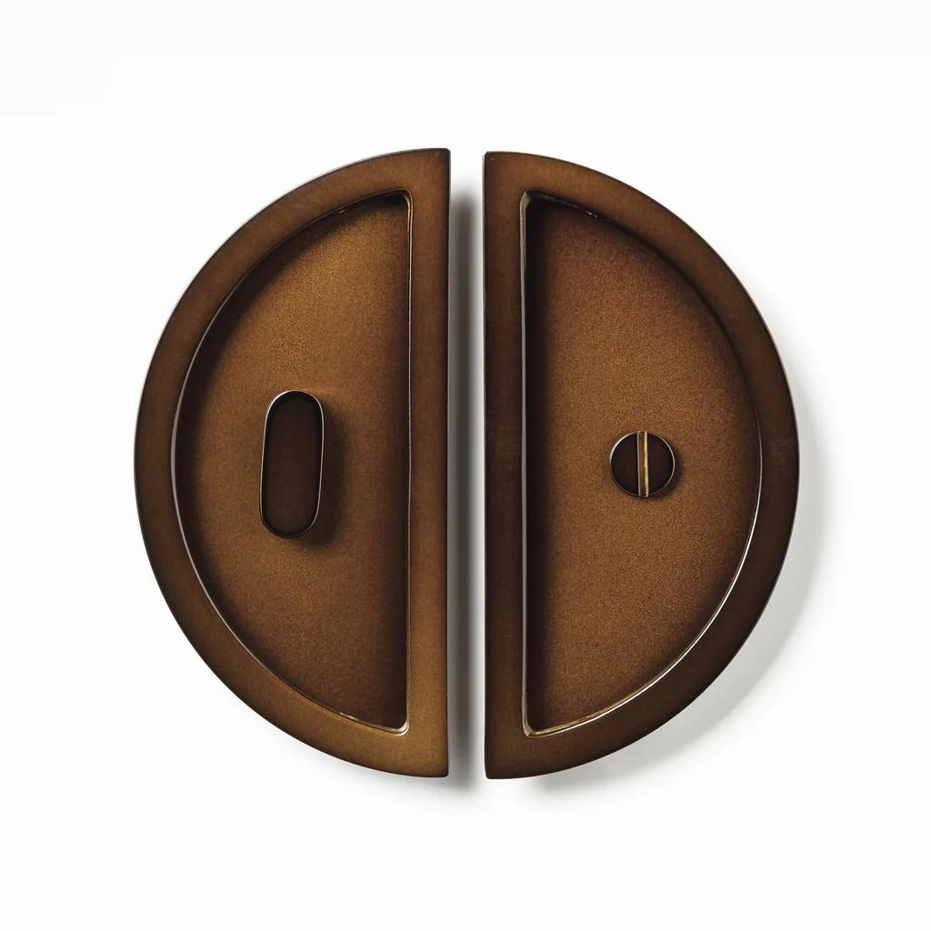 Luna Flush Pull Privacy Bronze 150mm Set in Bronze