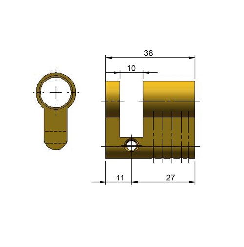 Mardeco sliding door cylinder lock with key and handle, installed on a modern wooden door for secure access.