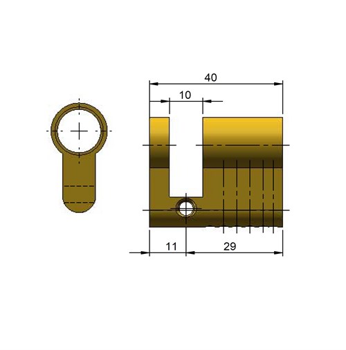 Mardeco sliding door cylinder lock with key mechanism, silver finish and modern design for secure door access.
