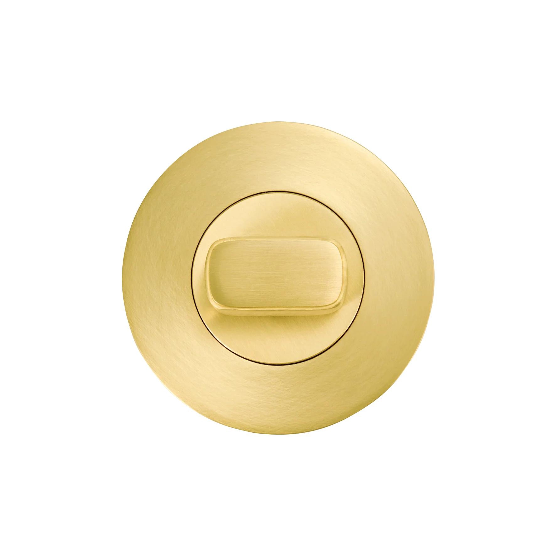 MOMO PRIVACY THUMB TURN SET BRUSHED SATIN BRASS in Brushed Satin Brass