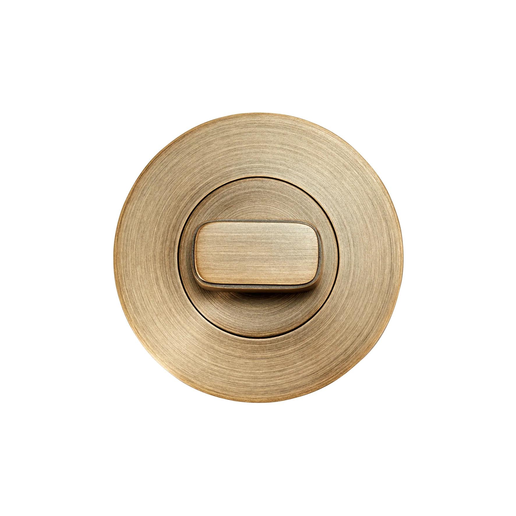 MOMO PRIVACY THUMB TURN SET DARK BRUSHED BRASS in Dark Brushed Brass