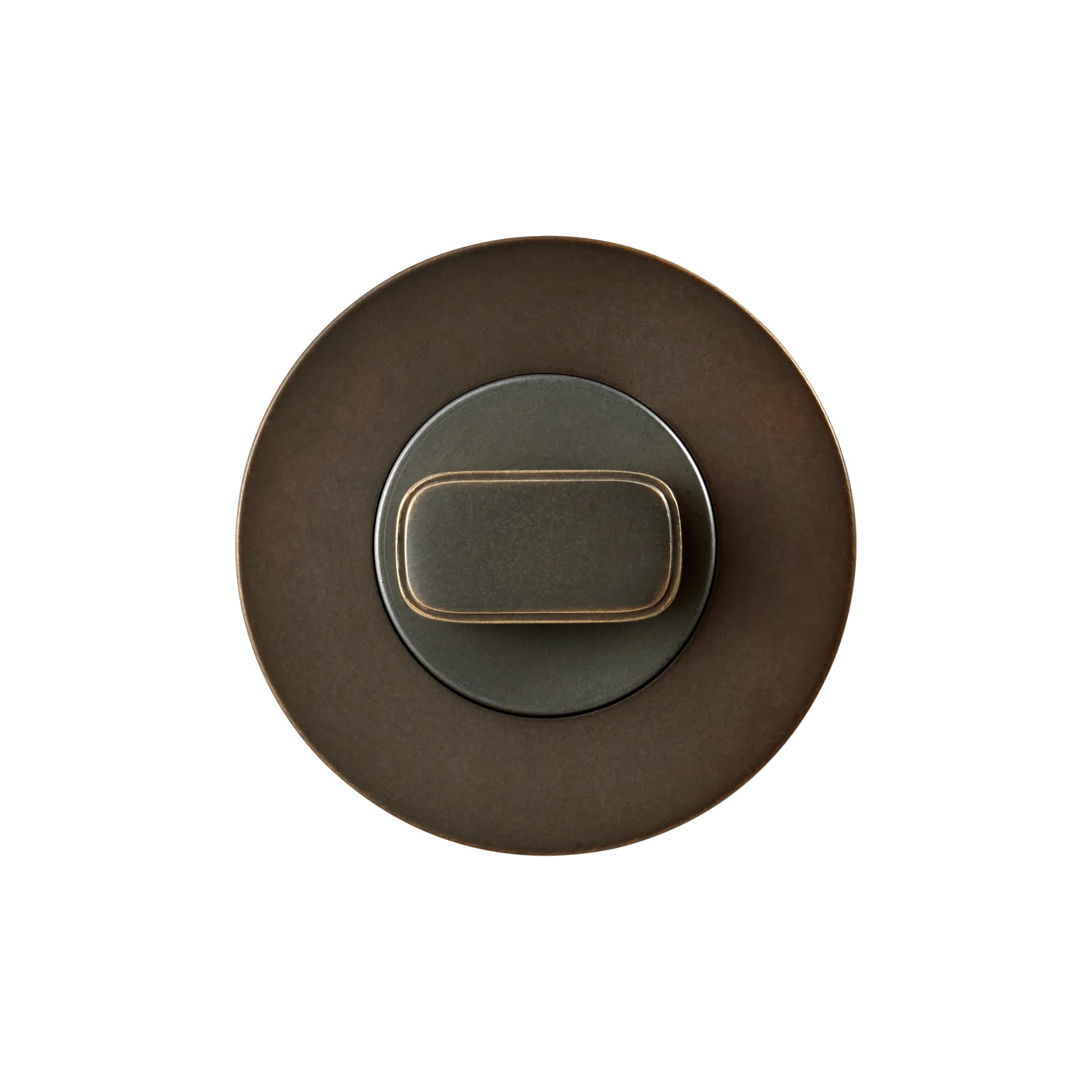 MOMO PRIVACY THUMB TURN SET DARK BRONZE in Dark Bronze