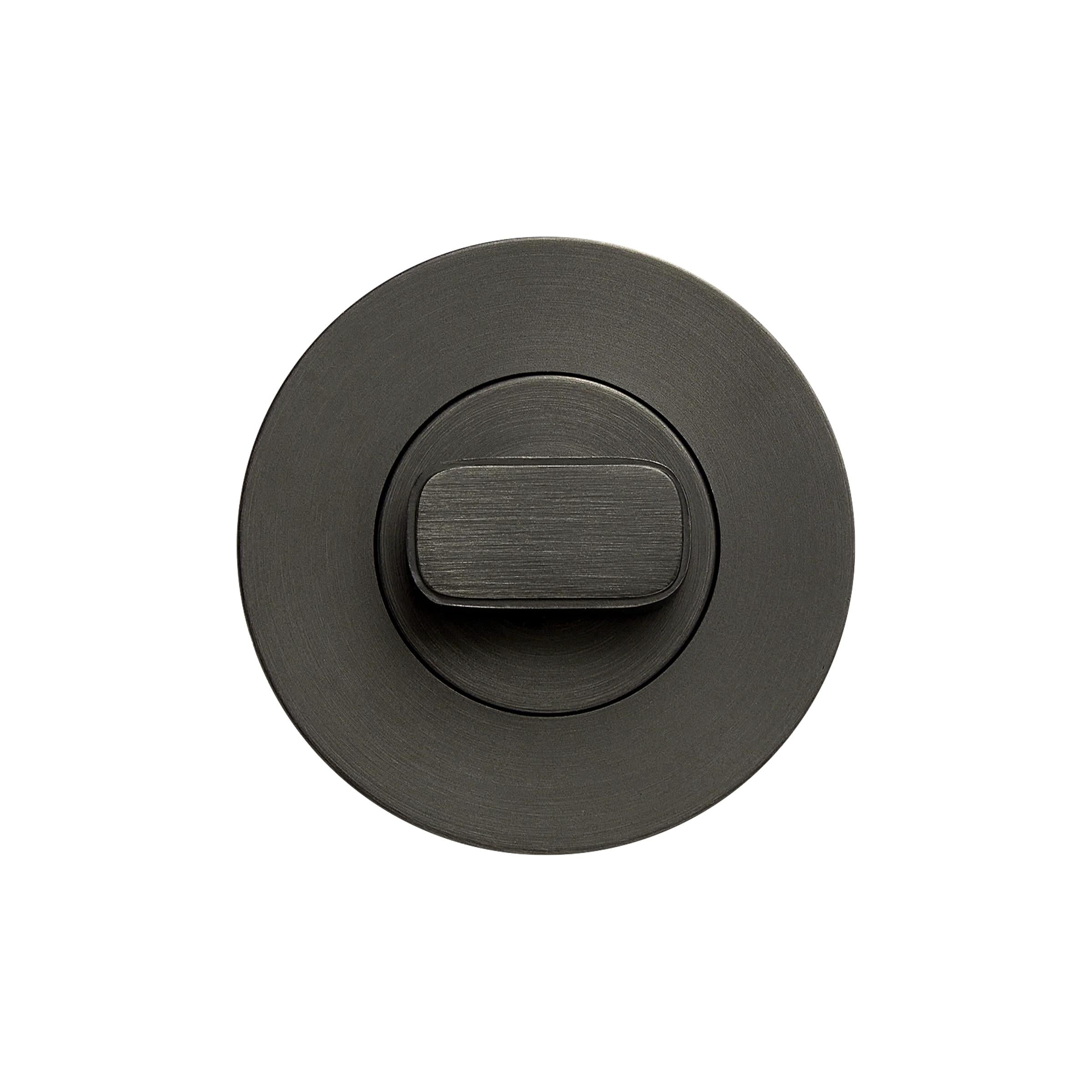 MOMO HANDLES PRIVACY THUMB TURN SET GUNMETAL in Gun Metal