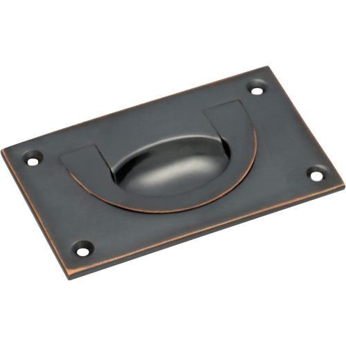 Tradco Classic Flush Pull handle with a sleek, polished finish, designed for modern cabinet and drawer applications.