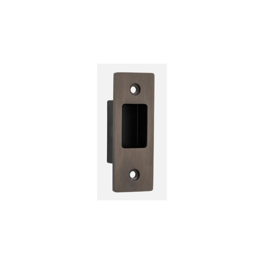 Sliding Door Edge Pull Rectangular Signature Brass H76xW28mm in Signature Brass