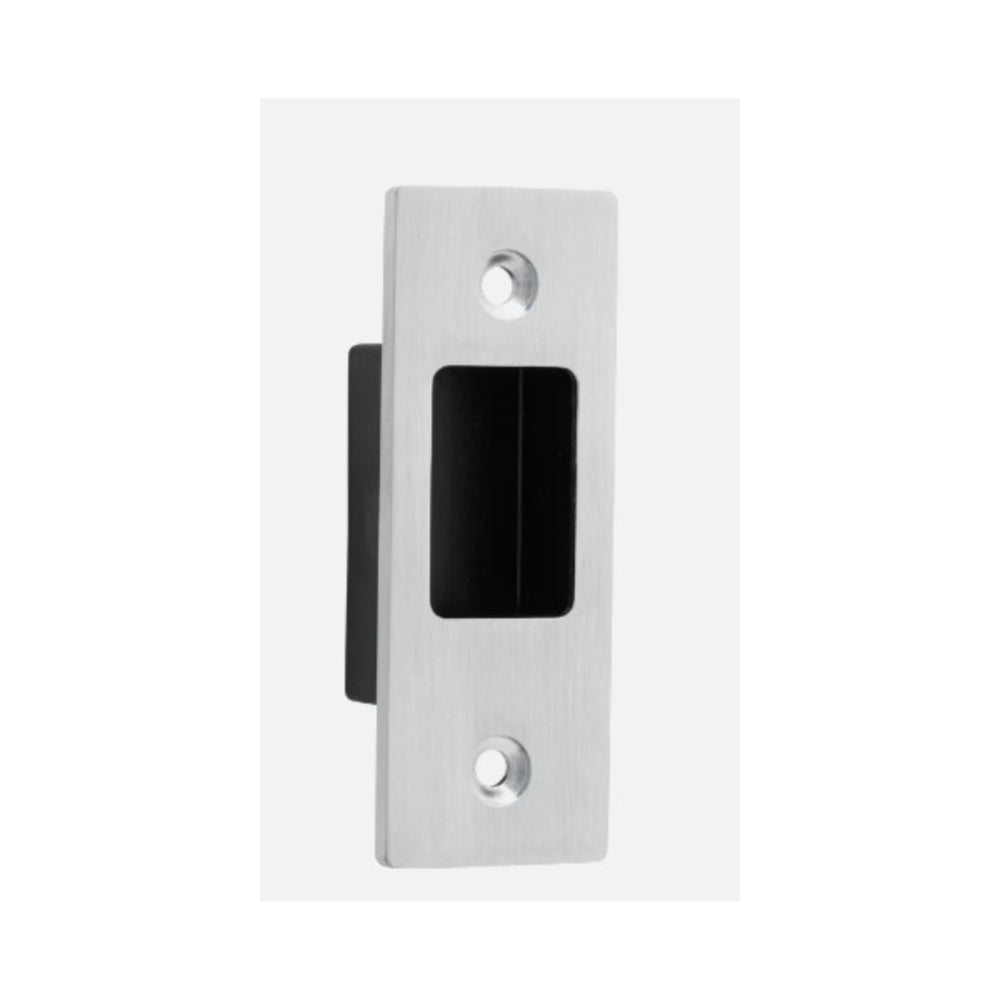 Sliding Door Edge Pull Rectangular Brushed Chrome H76xW28mm in Brushed Chrome