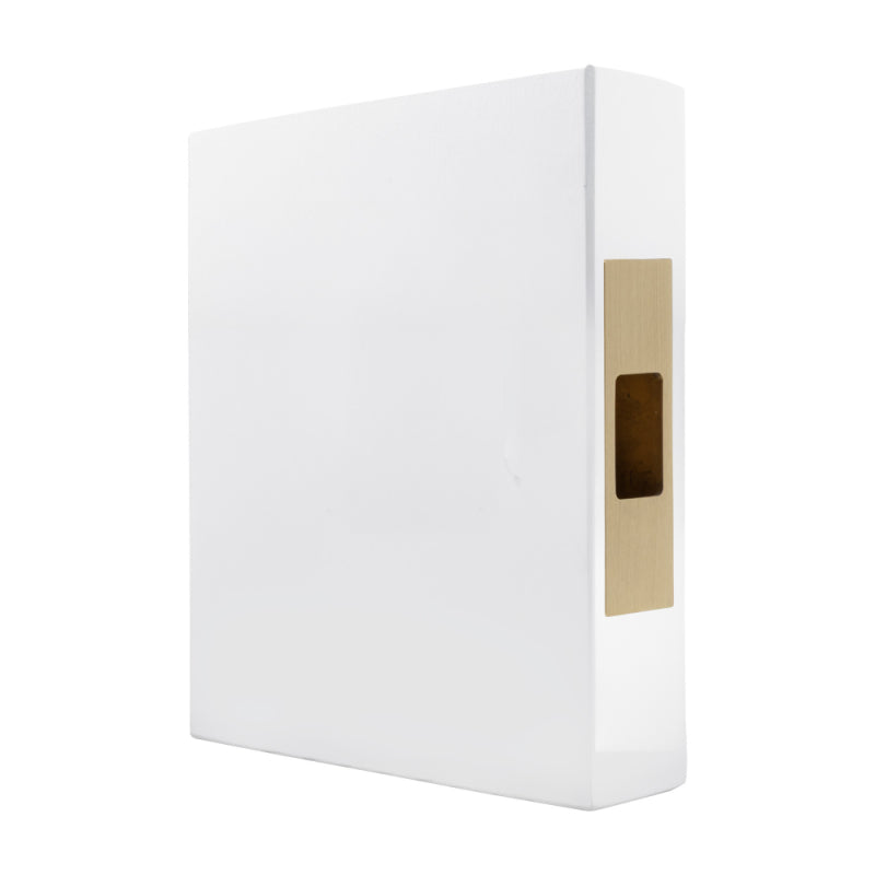 LUME - Sliding Door Edge Pull - Brass in Matt Satin Brass