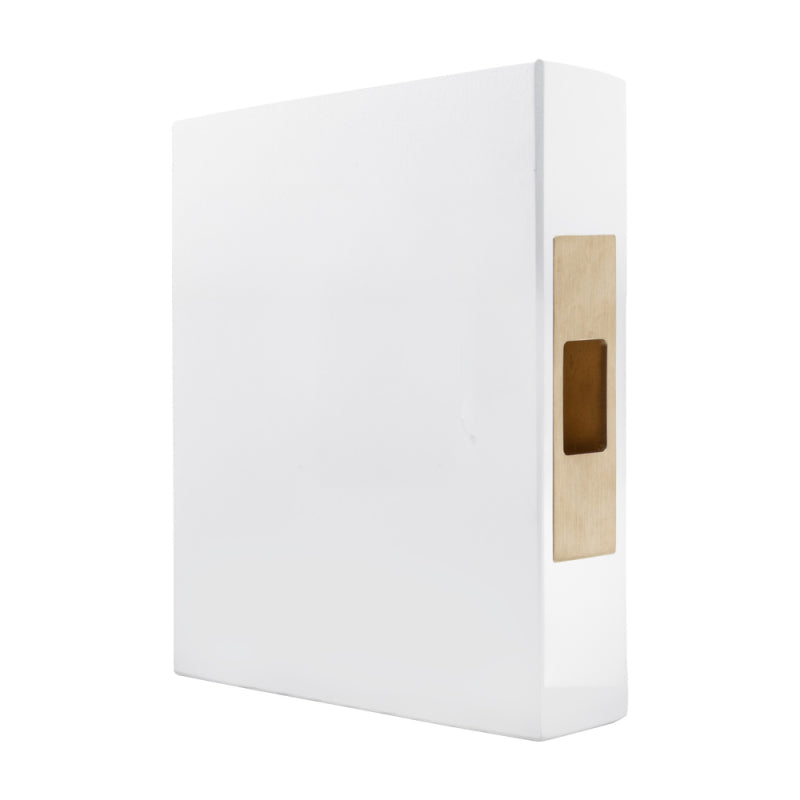LUME - Sliding Door Edge Pull - Brass in Unlacquered Satin Brass