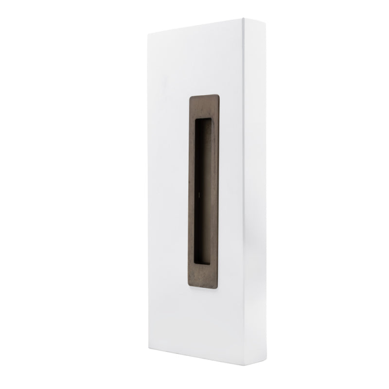 Windsor LUME sliding door flush pull in matte black finish, modern handle for interior sliding doors.