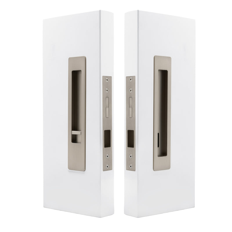 LUME - Privacy Set - 35mm Doors - Integrated - Snib/Release - 200mm in Brushed Nickel