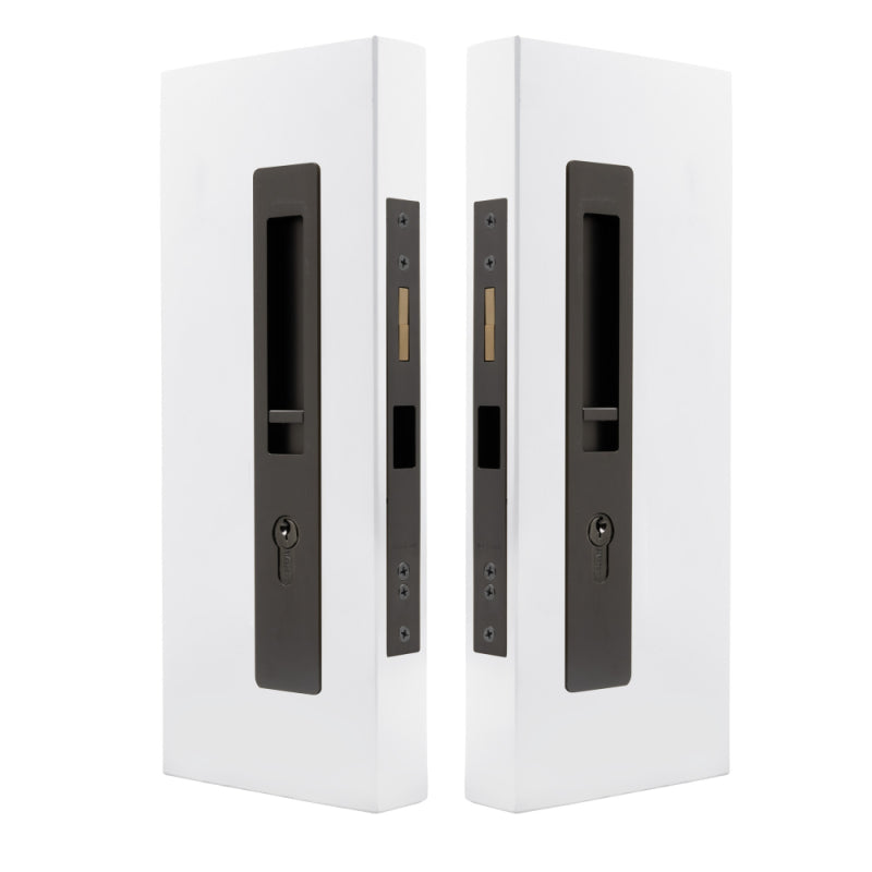 LUME - Locking Set - Key/Key - Integrated - 250mm - 38-42mm Doors in Graphite Nickel