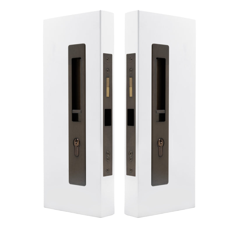 LUME - Locking Set - Key/Key - Integrated - 250mm - 51-58mm Doors in Antique Bronze
