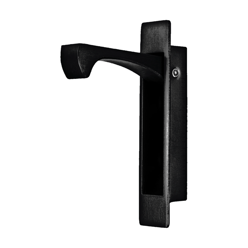 Zanda Rectangle Edge Pull — Black
