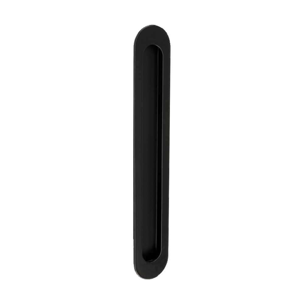 Duke Flush Pull 250mm x 40mm Concealed Fix in Black