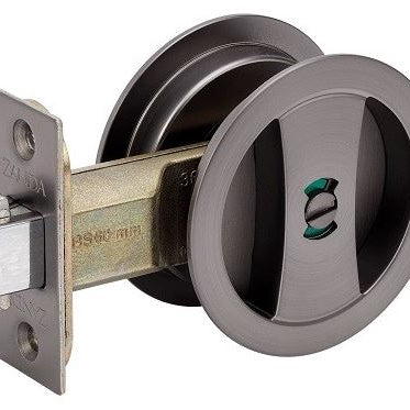 Round Cavity Sliding Privacy Set in Graphite Nickel