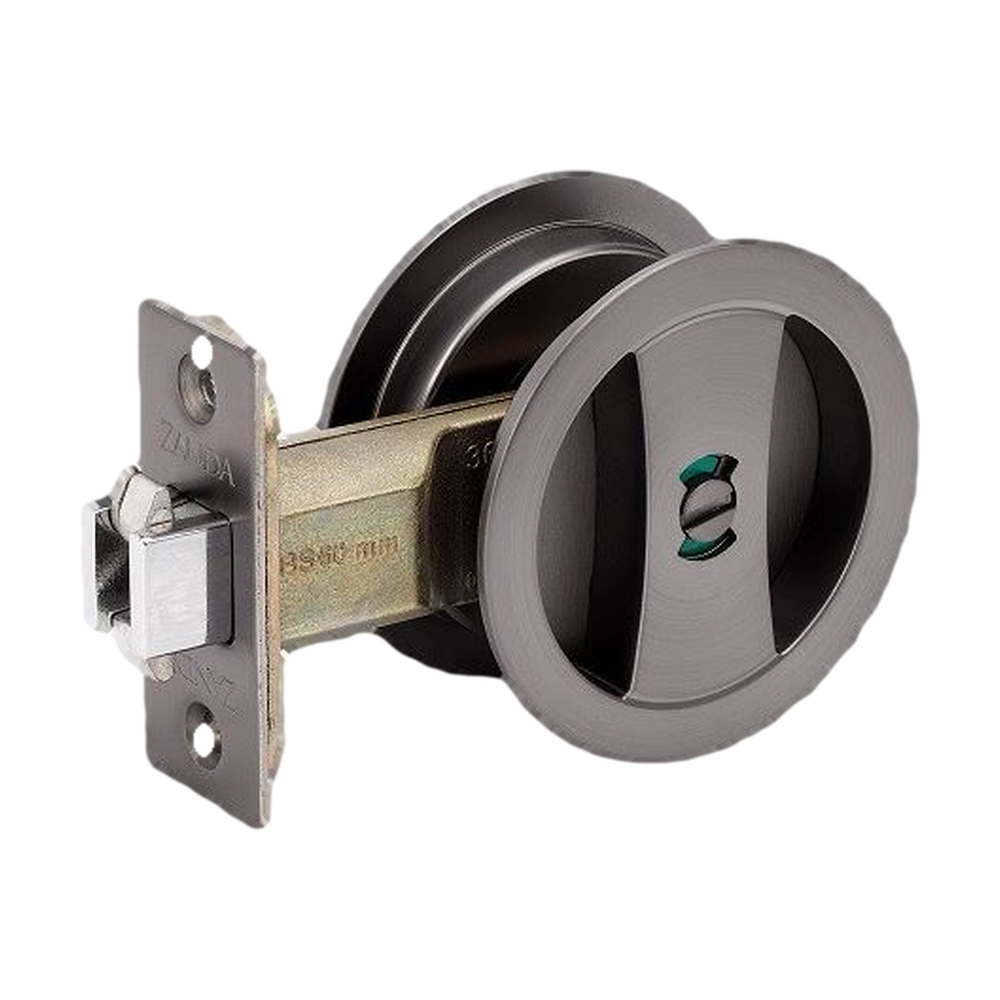 Round Cavity Sliding Privacy Set in Graphite Nickel