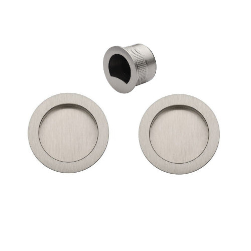 Passage Flush Pull Kit in Brushed Nickel