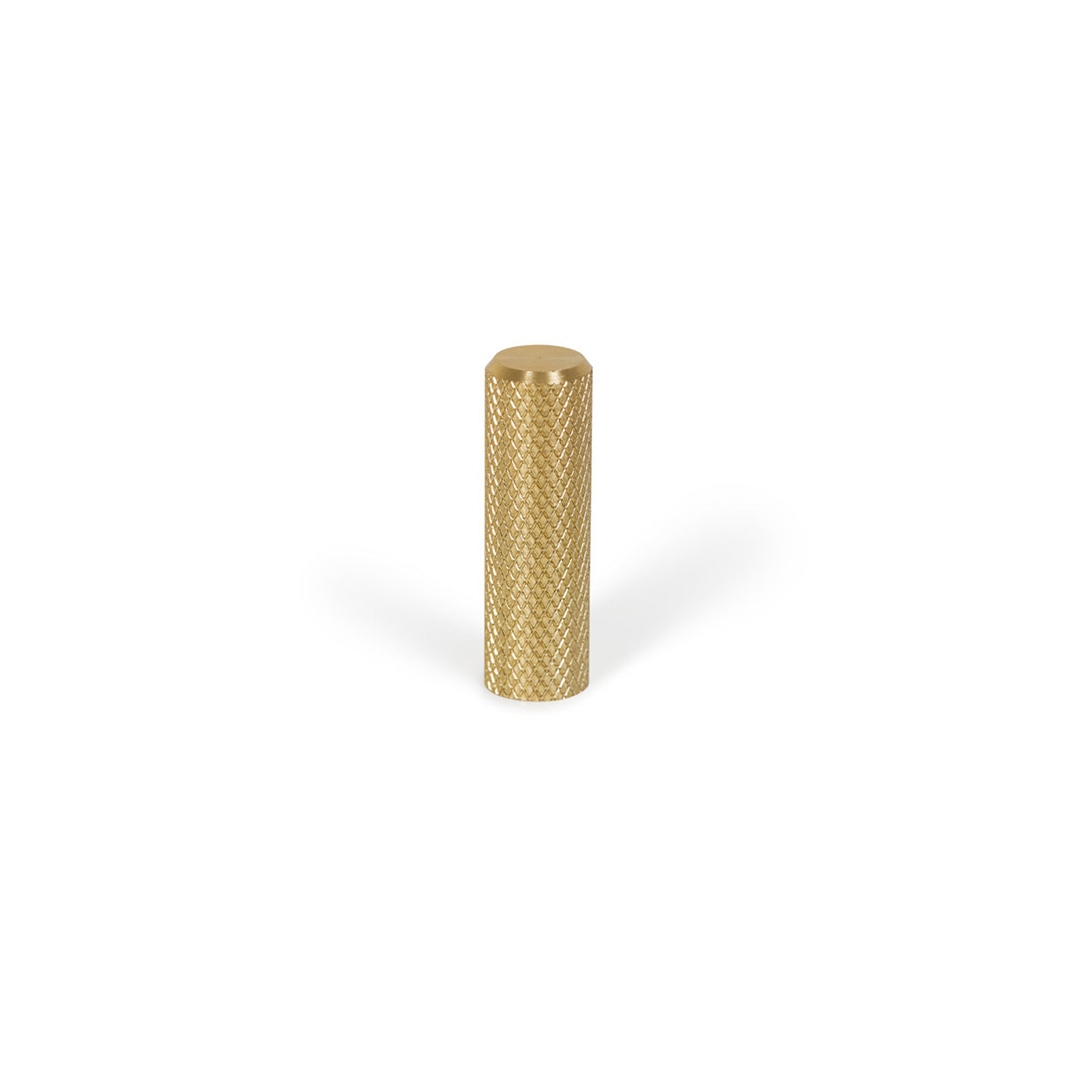 GRAF KNURLED CYLINDER KNOB 10MM BRUSHED DARK BRASS in Brushed Dark Brass