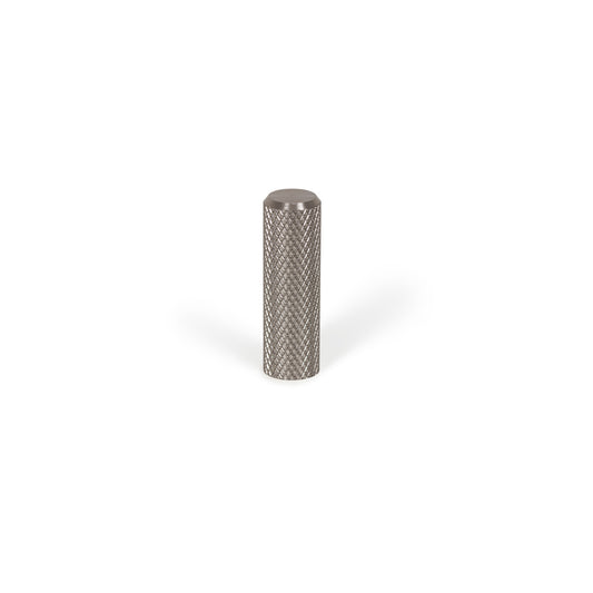 GRAF KNURLED CYLINDER KNOB 10MM DULL BRUSHED NICKEL in Dull Brushed Nickel