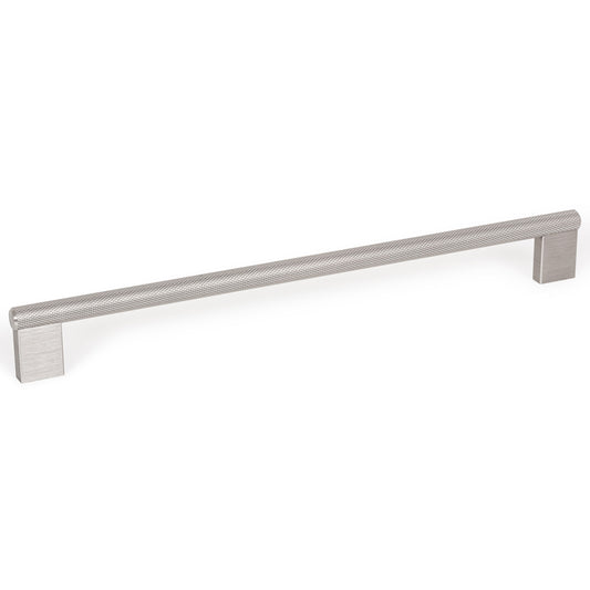 GRAF KNURLED D HANDLE 256MM DULL BRUSHED NICKEL in Dull Brushed Nickel