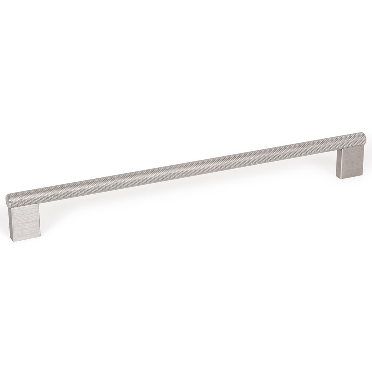 GRAF KNURLED D HANDLE 256MM DULL BRUSHED NICKEL in Dull Brushed Nickel