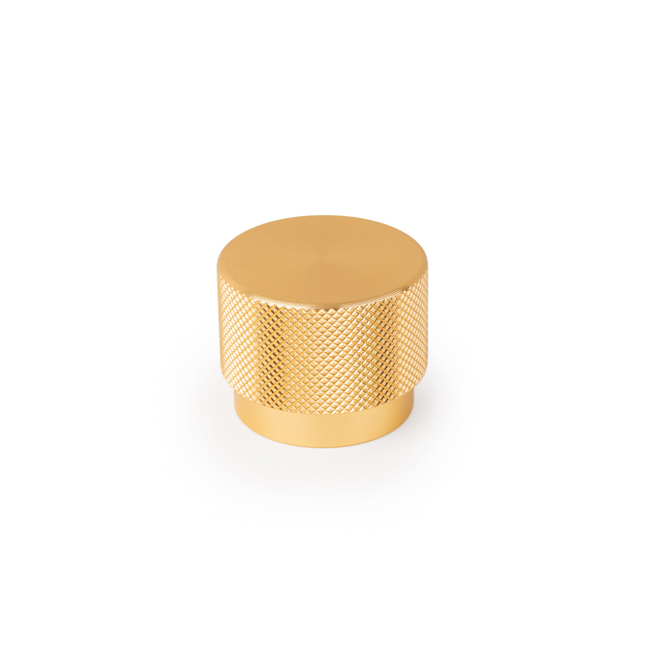 Momo GRAF Cabinet Knob in brushed dark bronze finish mounted on a wooden cabinet door.