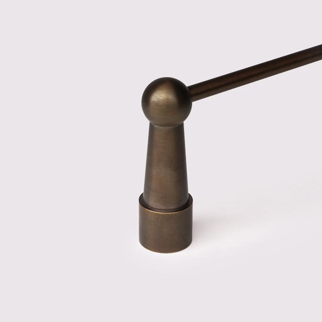 Gallery Rail End Post - Antique Bronze in Antique Bronze