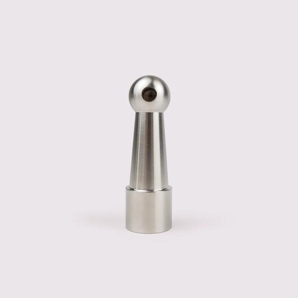 Gallery Rail End Post - Satin Nickel in Satin Nickel