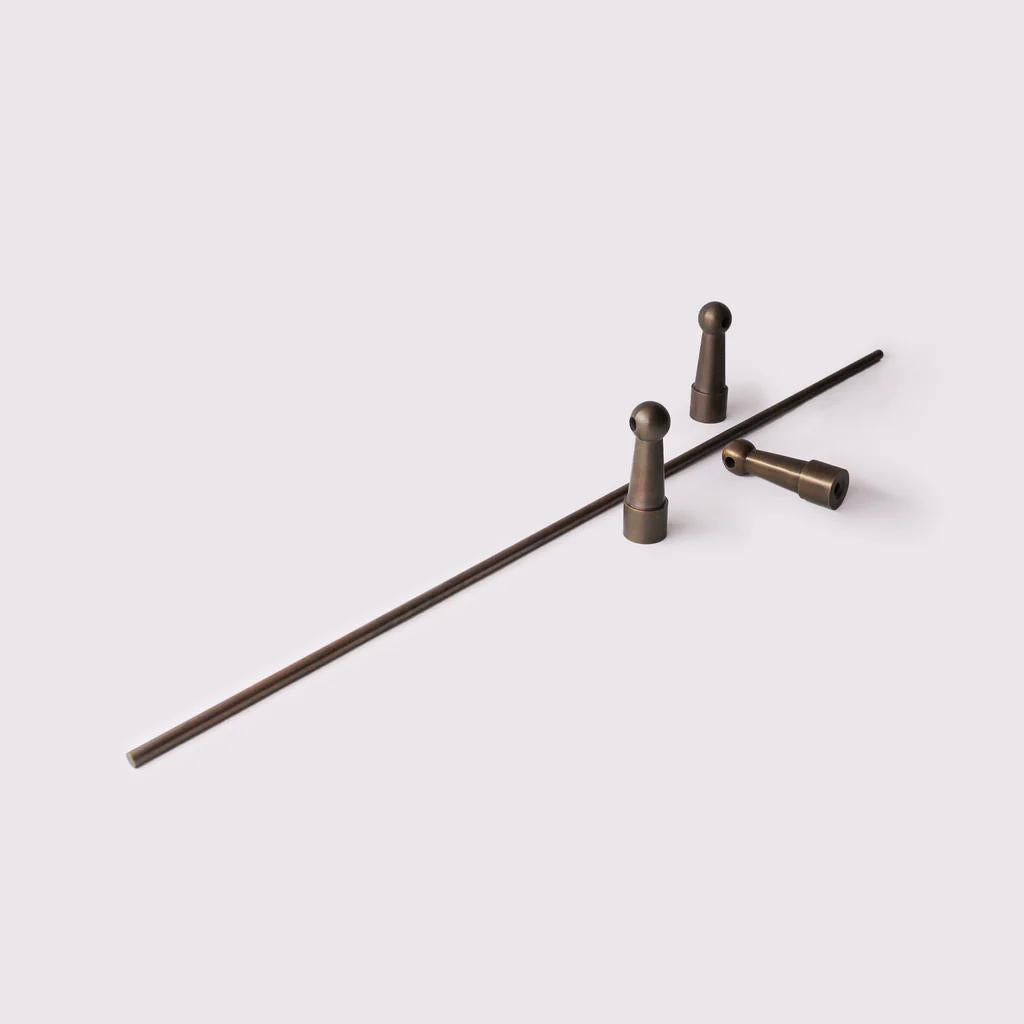 Gallery Rail Pipe 500mm - Antique Bronze in Antique Bronze