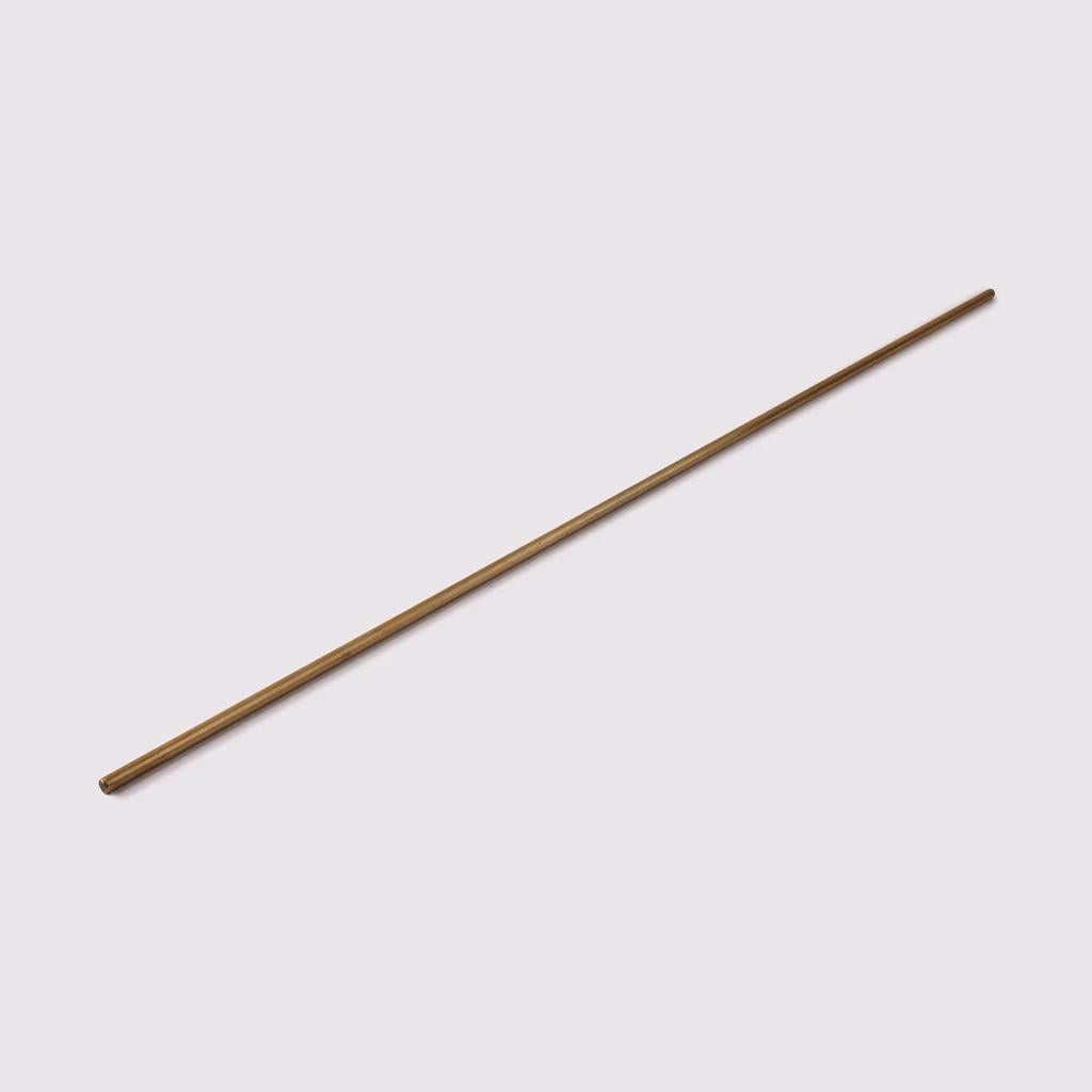 Gallery Rail Pipe 500mm - Acid Washed Brass in Acid Washed Brass