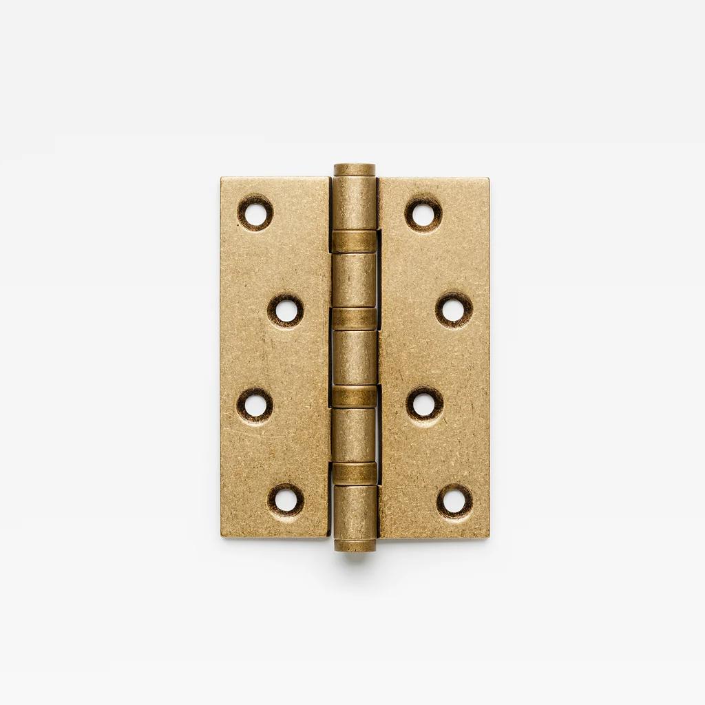 Hinge Tumbled Brass in Tumbled Brass