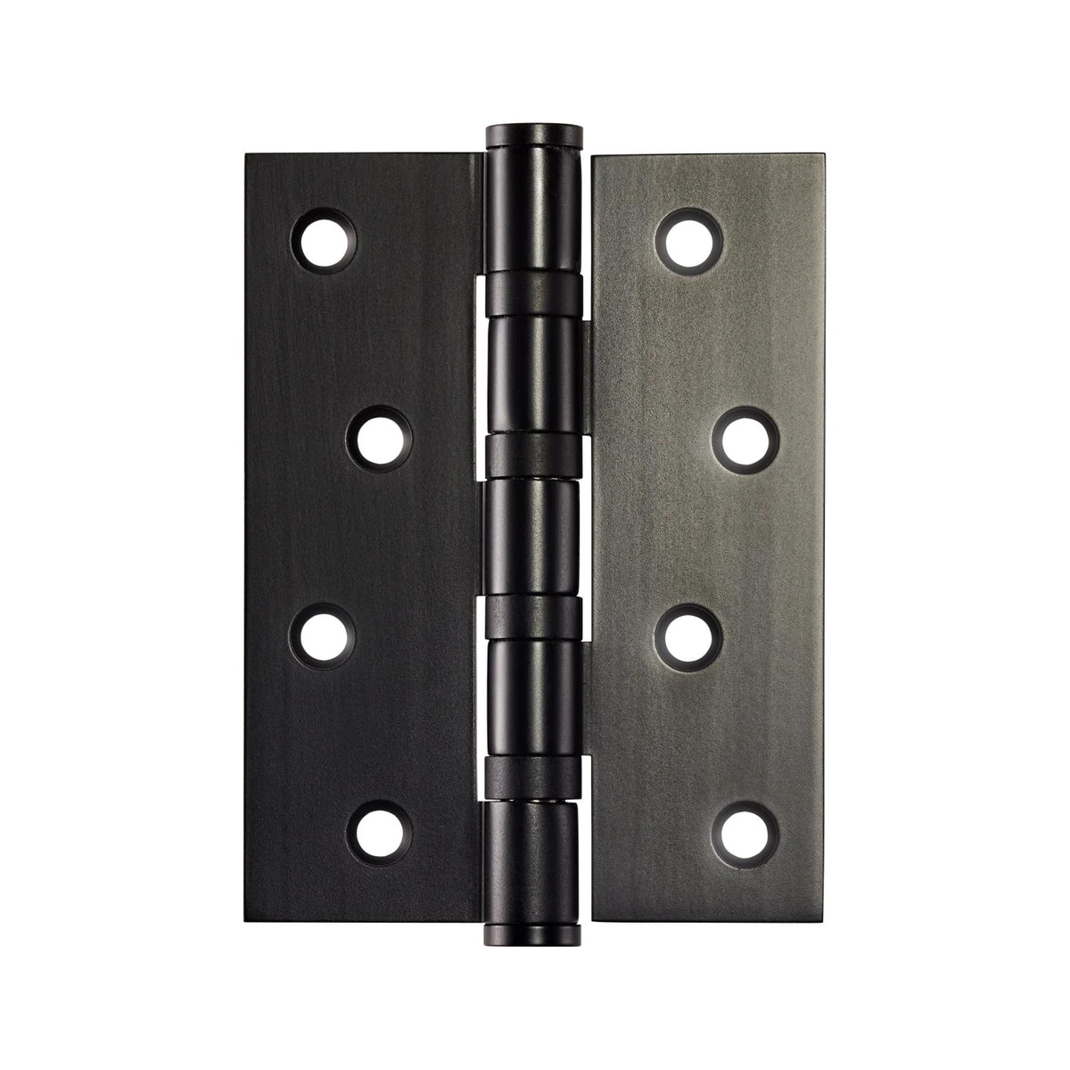 Momo fixed pin hinge measuring 100mm by 76mm, with metal construction and mounting holes for secure attachment.