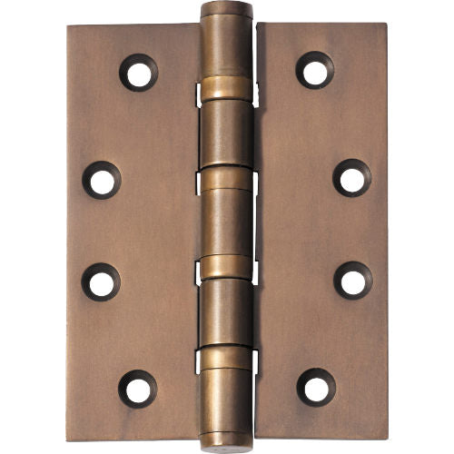 Tradco ball bearing hinge showing metal construction and smooth pivot mechanism for durable door installation.