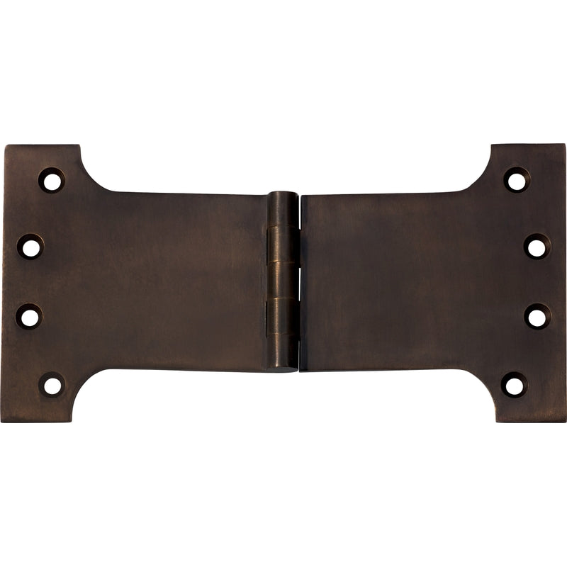 Tradco Shutter Parliament Hinge Antique Brass H100xW200xT4mm in Antique Brass