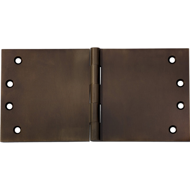 Hinge Broad Butt Antique Brass H100xW200xT4mm in Antique Brass