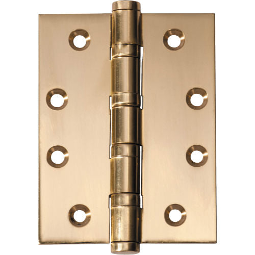 Tradco ball bearing hinge with durable metal construction, showing the hinge's detailed design and smooth pivot mechanism.