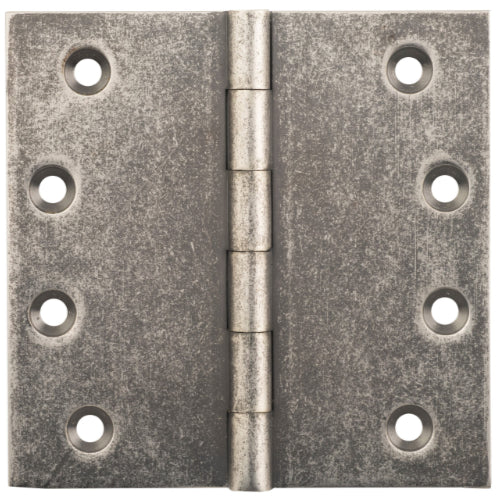 Hinge Fixed Pin Rumbled Nickel H100xW100xT3mm in Rumbled Nickel