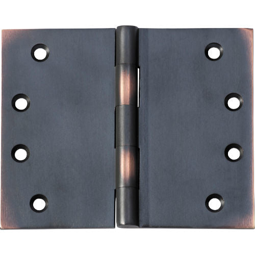 Hinge Broad Butt Antique Copper H100xW125xT4mm in Antique Copper