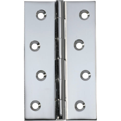 Tradco fixed pin hinge showing metal pin and hinge plates for door or window installation
