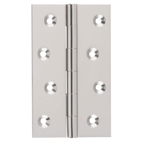 Hinge Fixed Pin Satin Nickel H100xW60xT2.5mm in Satin Nickel