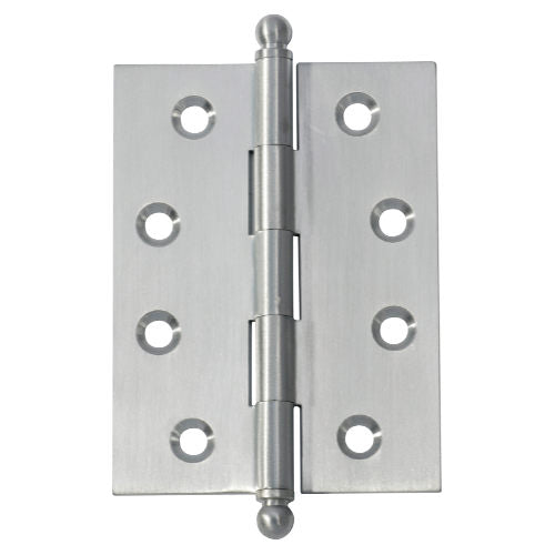 Tradco loose pin hinge showing metal hinge with open and closed positions for door or window installation.