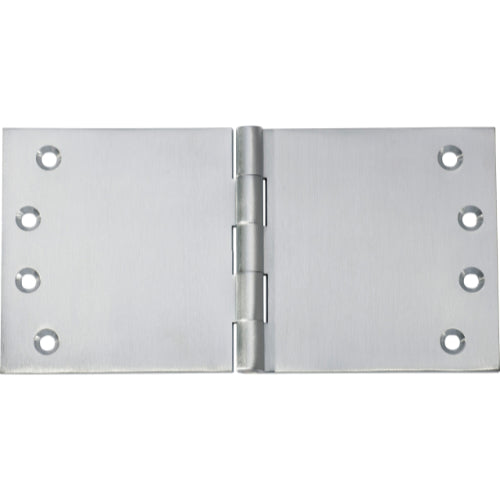 Hinge Broad Butt Satin Chrome H100xW200xT4mm in Satin Chrome