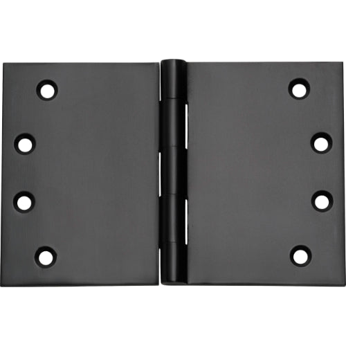Hinge Broad Butt Matt Black H100xW150xT4mm in Matt Black