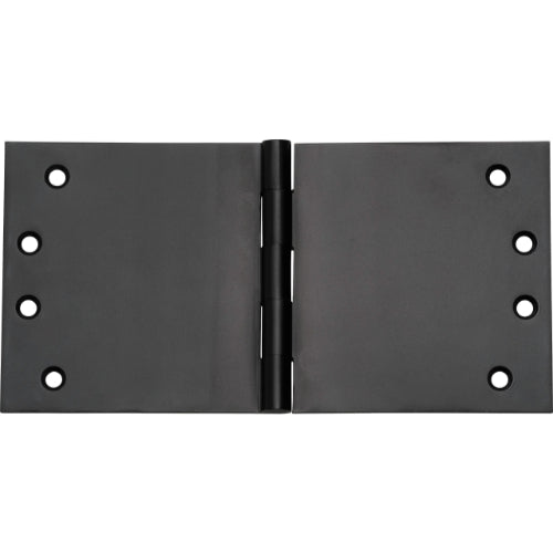 Hinge Broad Butt Matt Black H100xW200xT4mm in Matt Black